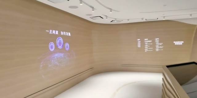 集团展厅互动光影墙项目